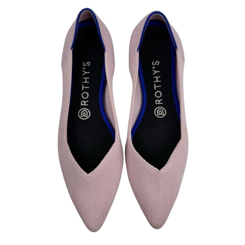 Rothy's The Point Petal Pink Flats Ballet Shoes Women's Casual Size 8.5 Retired - Picture 2 of 16